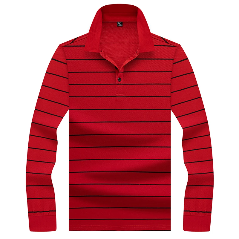 Высокое качество 3D вышивка поло рубашка для мужчин 100% хлопок в полоску 2019 Новое