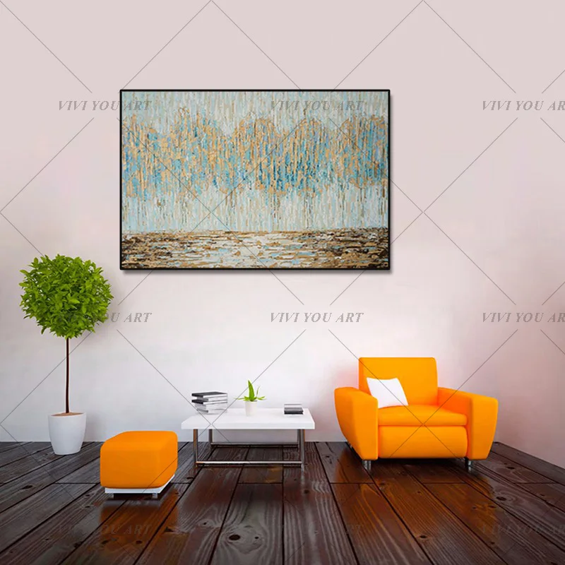 Топ Ручная роспись Современная Абстрактная масляная живопись на холсте работа