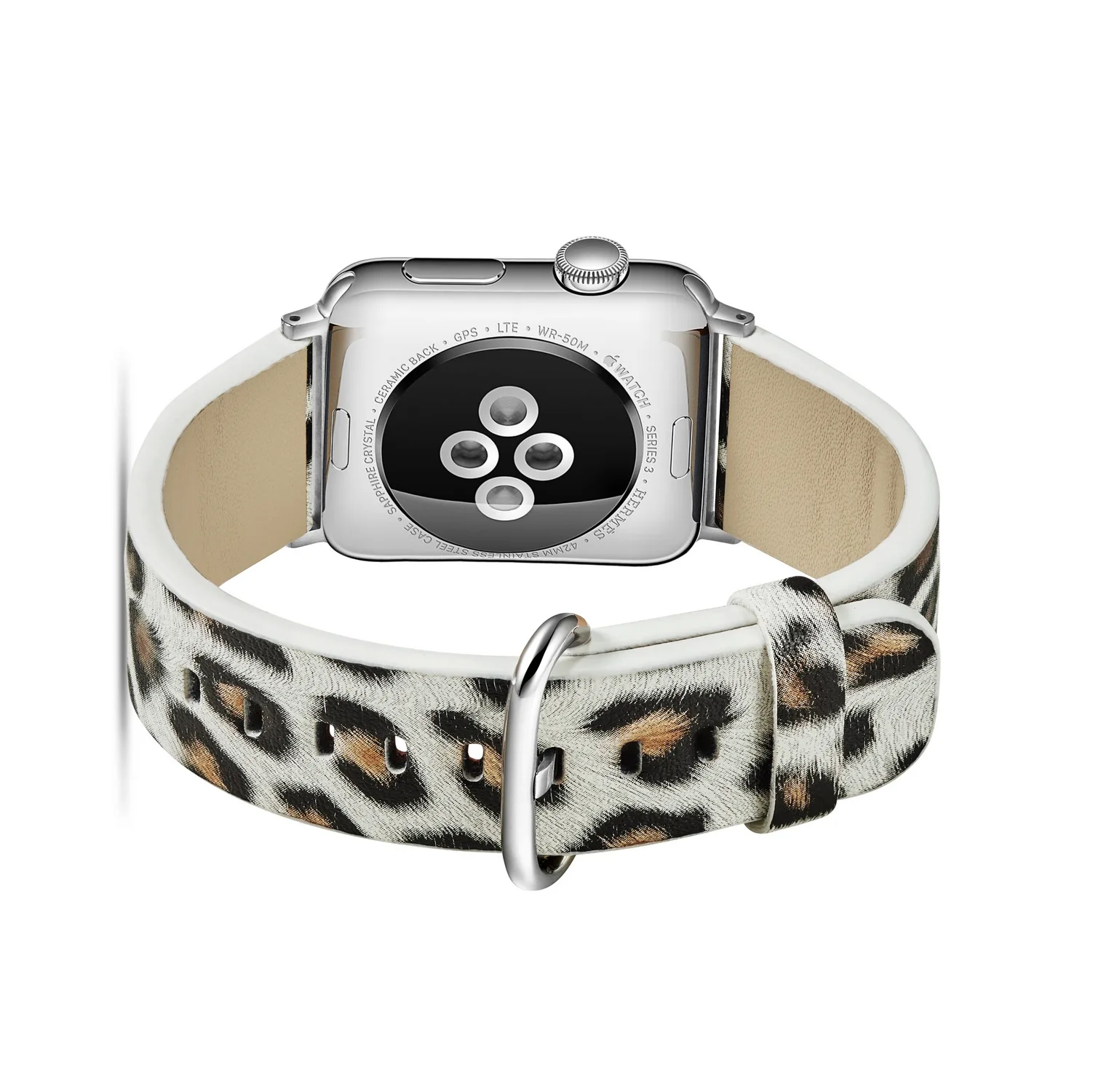 

Ремешок из натуральной кожи для Apple Watch, тонкий Леопардовый Браслет для iWatch SE, классический браслет для iWatch SE Series 6 5 4 3 2, 38 мм 40 мм 42 44 мм