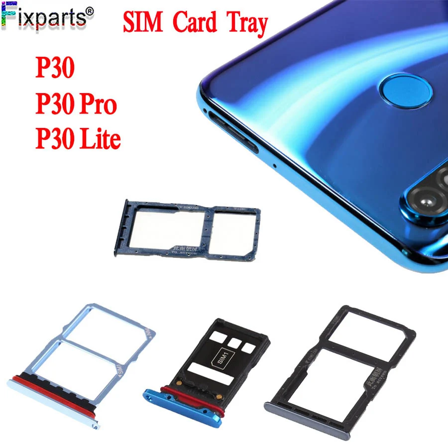 

Держатель лотка для SIM-карты для Huawei P30 Lite ProMicro SD слот гнездо адаптер для Huawei P30 Pro Sim лоток запасные части