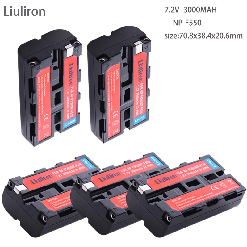 5battery Акумуляторная батарея NP-F550 NP F550 NP-F570 NP F570 F330 F530 Li-Ion Батарея пакет для sony NP-F330 F750 CCD-SC CCD-TR NP-F730 - Цвет: 5battery