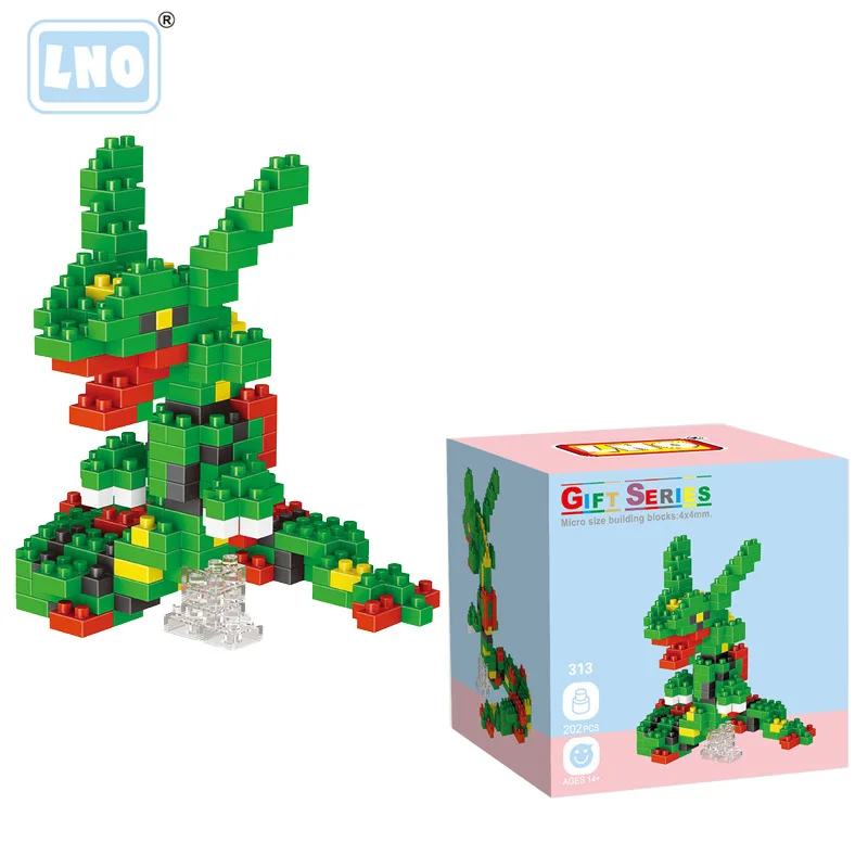 Микро алмазные частицы головоломка сборка Покемон фигурки строительные блоки