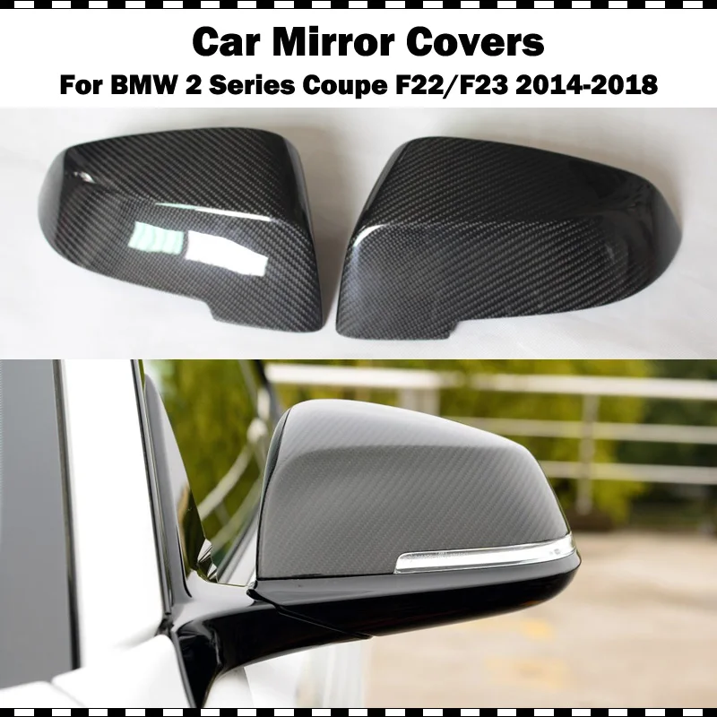 

carbon fiber replacement side door mirror cover for BMW 2 series 220i 228i M235i M240i 2014-2018 F22 F23 CF styling mirror caps