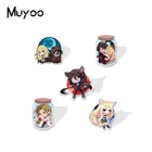 2021 новые персонажи из аниме ангелы смерти, эпоксидный значок, акриловые Значки для лацканов ручной работы