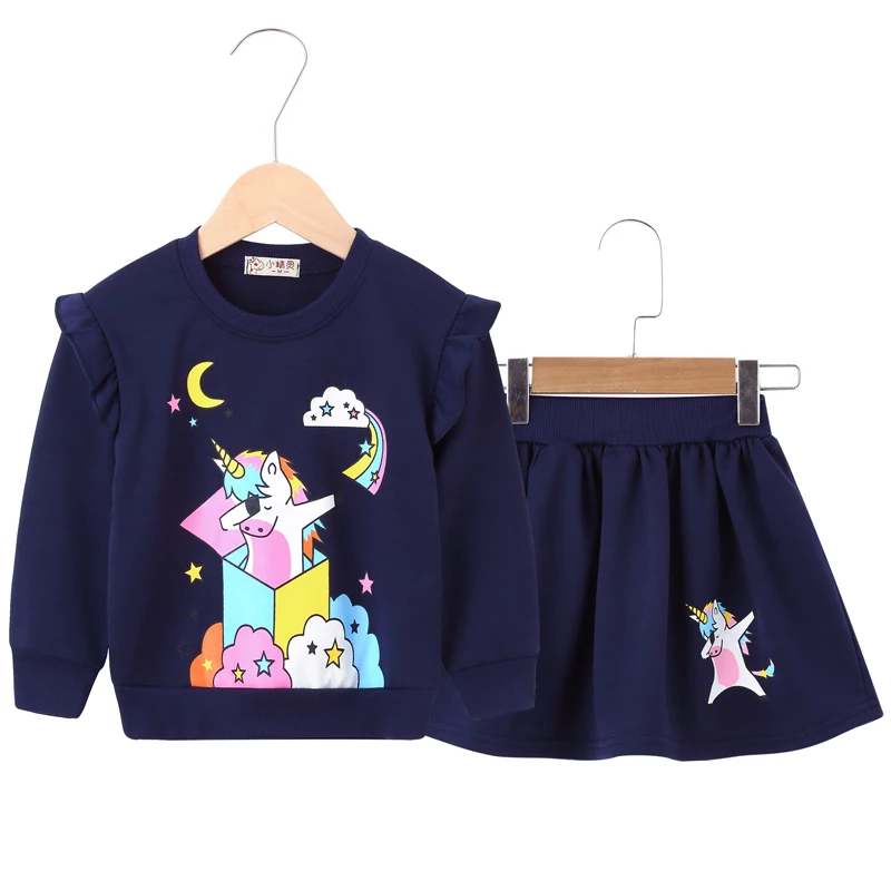 2019 New Fashion Children Clothing Autumn Winter Baby Girls unicorn Long Sleeve Princess Dress Party Tutu Dresses | Детская одежда и