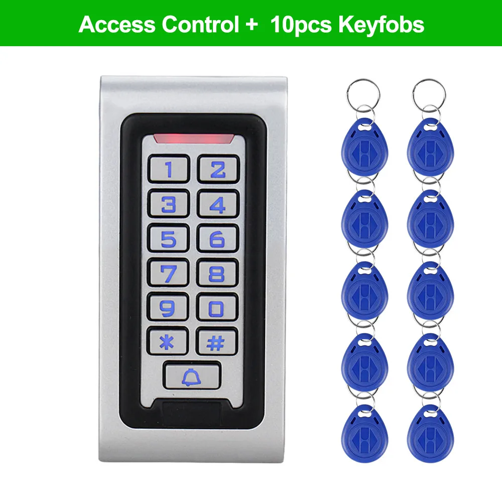 Keypad with Keys OBO IP68 Водонепроницаемая клавиатура контроля доступа Клавиатура RFID металлический корпус для двери Система контроля доступа открытый непромокаемый WG26 ридер - Цвет: Keypad with Keys