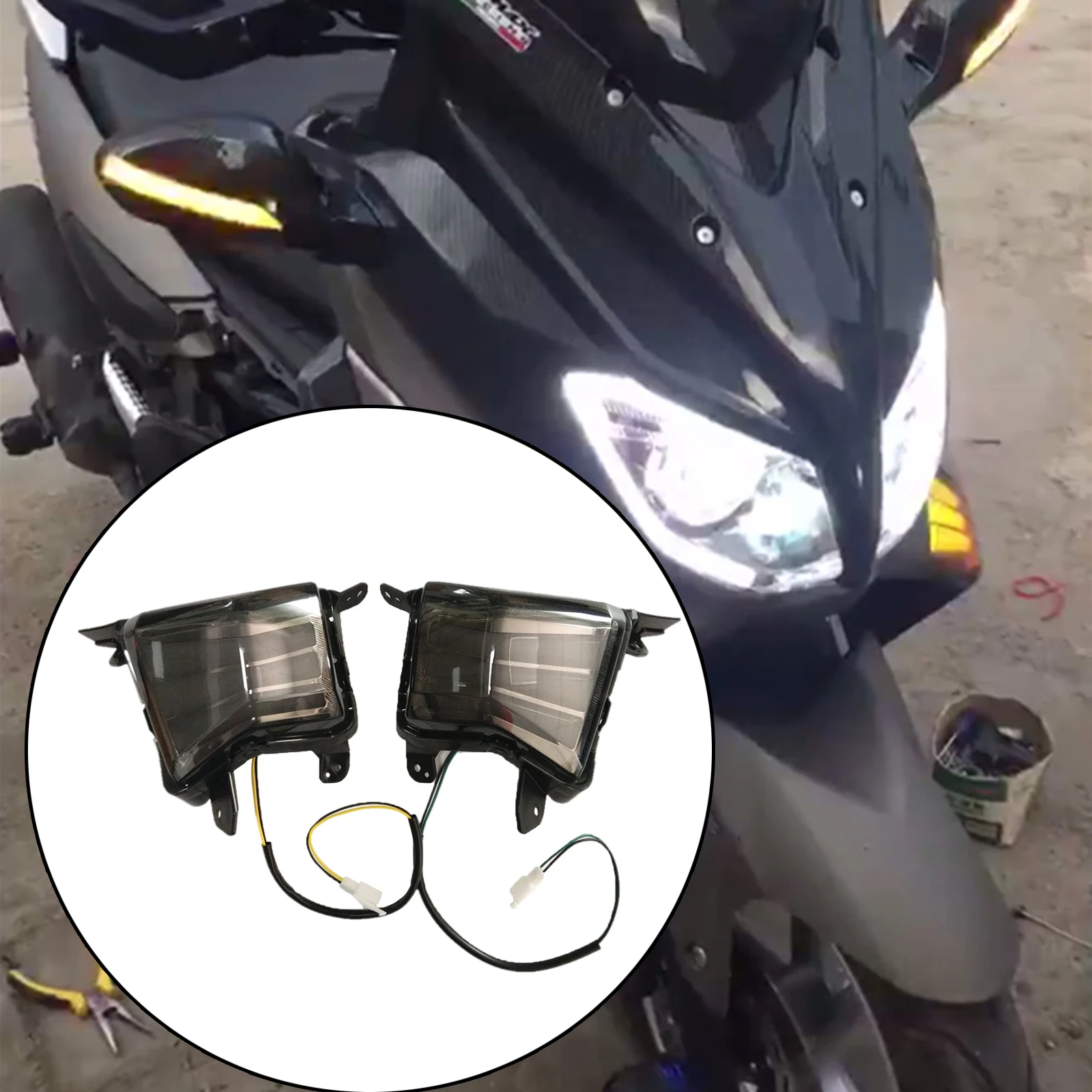 

2 шт., светодиодные индикаторы поворота для Yamaha nmax155 nmax125 nmax150 16-19 2016 2017