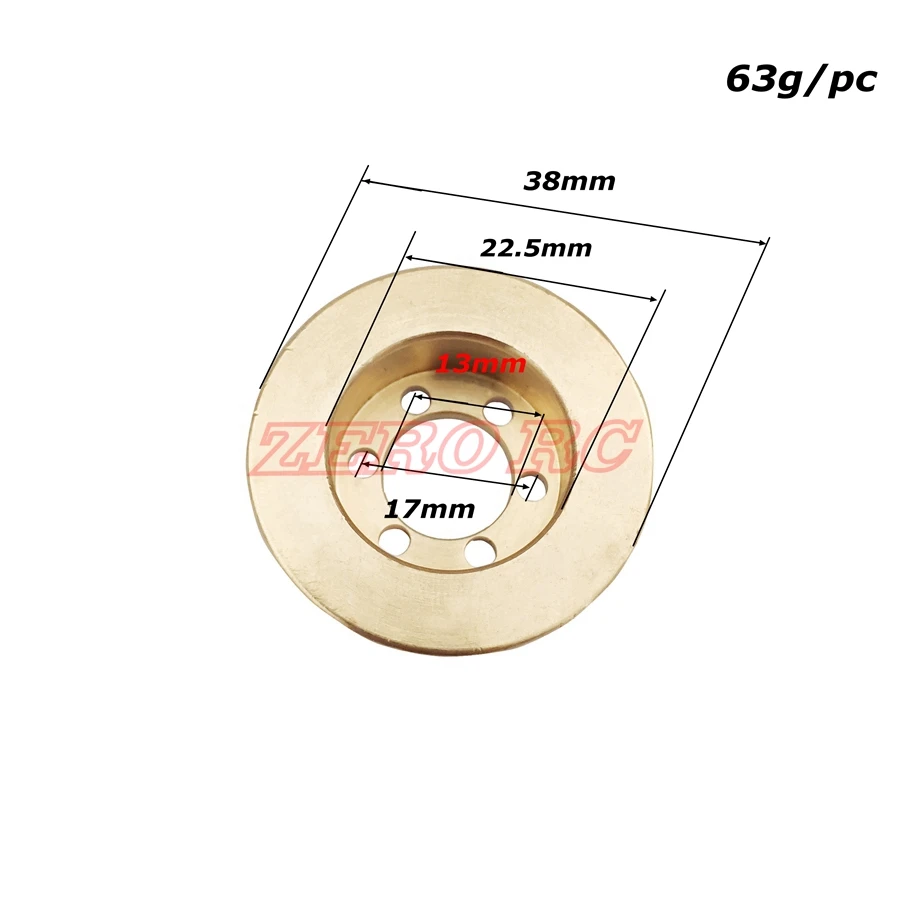 Латунный противовес для обода колеса 2 шт. 63 г колес 1 9 дюймов VP или с 6 отверстиями