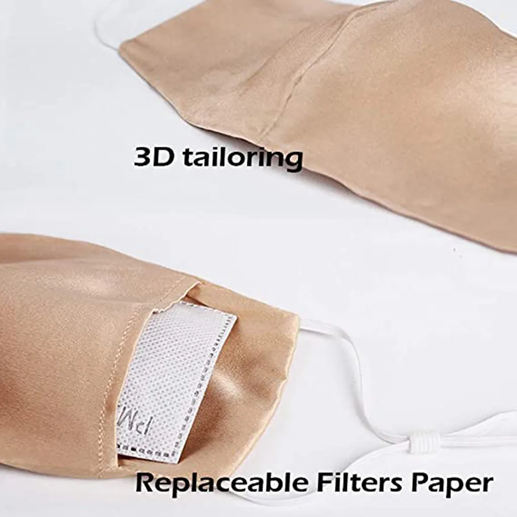 

Silk Breathing Masque For Men Women Ultrathin Double-deck Sunscreen Silk Mask Mascarillas Face Shield Masque Facial Mask