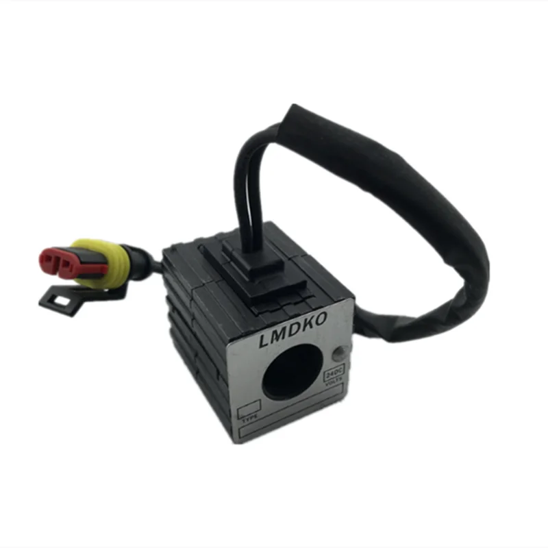 

Катушка соленоидного клапана LMDKO 60/65/75, внутренний диаметр 16 мм, высота 42 мм, предохранительный замок 12 В, 24 В, экскаватор XUGONG VOREVO SANY JCM SHANHE