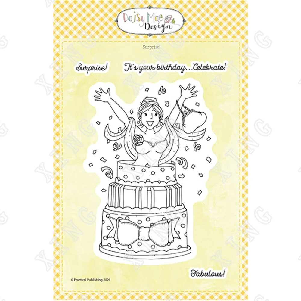 

Arrival in 2022 New Surprise Party Metal Cutting Dies and Stamps Diy Scrapbooking Paper Card Diary Decoration Embossing Template