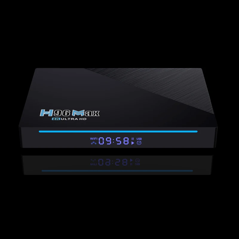Приставка Смарт-ТВ H96 MAX Android 11 4 + 32 ГБ 1080p 8K | Электроника