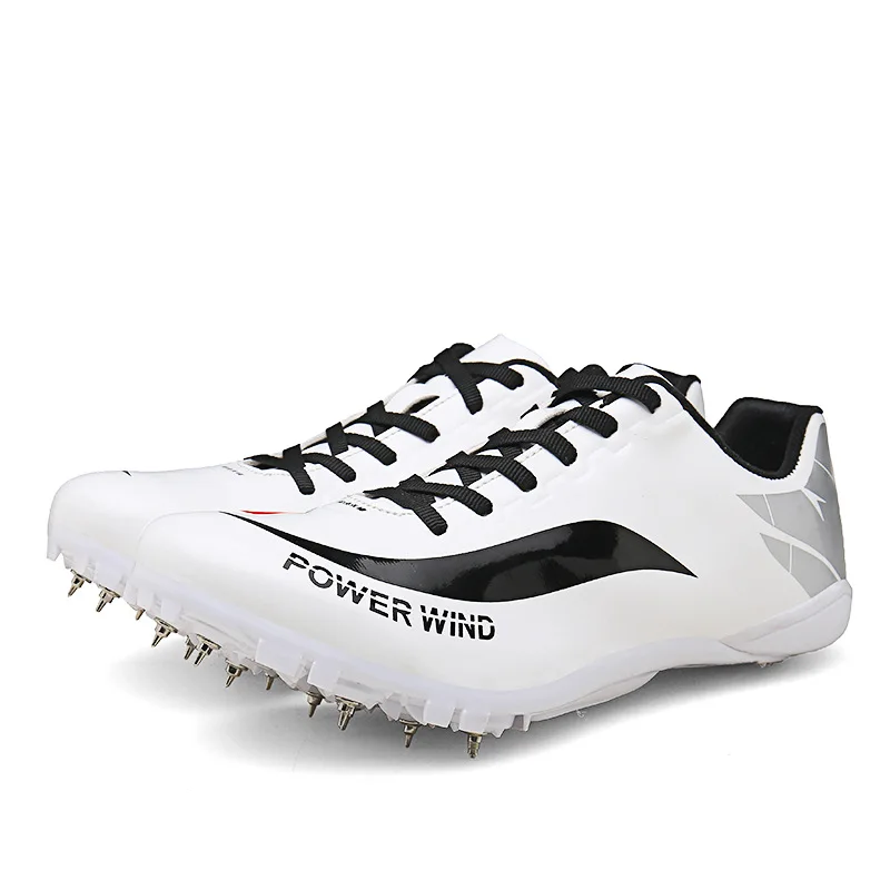 

Plus Size 35-45 Track Spikes Shoes For Men Women Athletics Field Spike Shoes Running Sneakers Unisex Race Jumping Sport Shoes