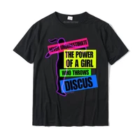 track and field power of a girl discus thrower t shirt coupons mens t shirt slim fit tops tees cotton printing