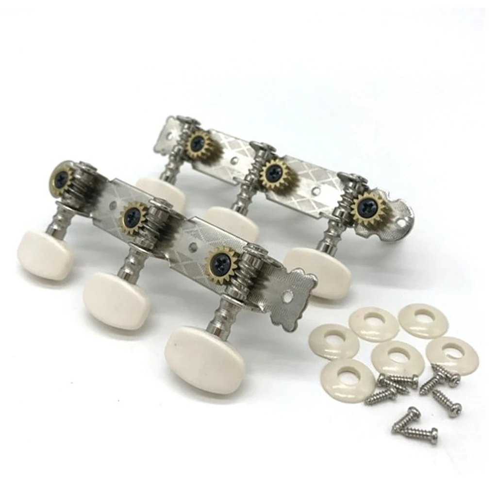 

2pcs Aoustic Guitar String Tuning Pegs Keys Beige Button for Guitar Parts Accessories