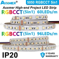 5050 rgbcct led strip lights60 or 96ledsm5in1ip2038 4wmled strips cct 2400k6500kadjustable temperature ktv diy