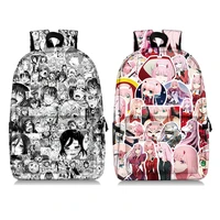 2021 anime kawaii backpacks men women ahegao school bags travel bags 3d print teenage notebook backpack