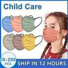 10-200 шт., одноразовые маски для детей, 4 слоя