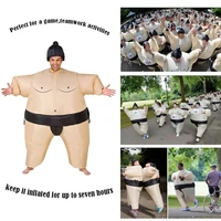 inflatable sumo costume suits wrestler halloween costume for adultchildren fat man sumo party cosplay blowup costume clothes