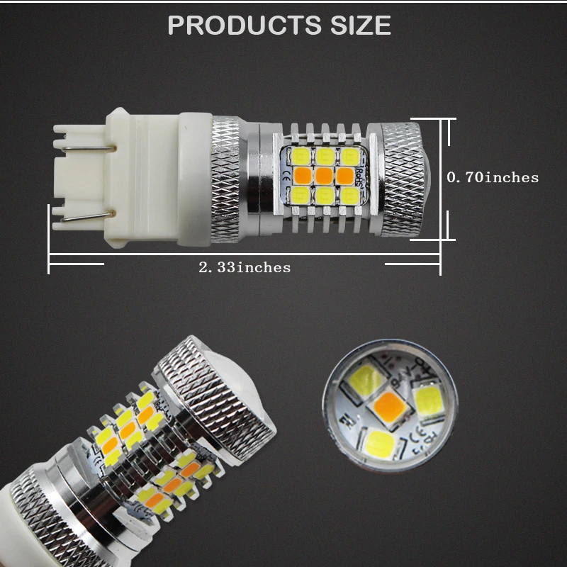 Высокомощный желтый/ксеноновый белый T25 3157 3457 31 SMD 3357 светодиодный светильник для