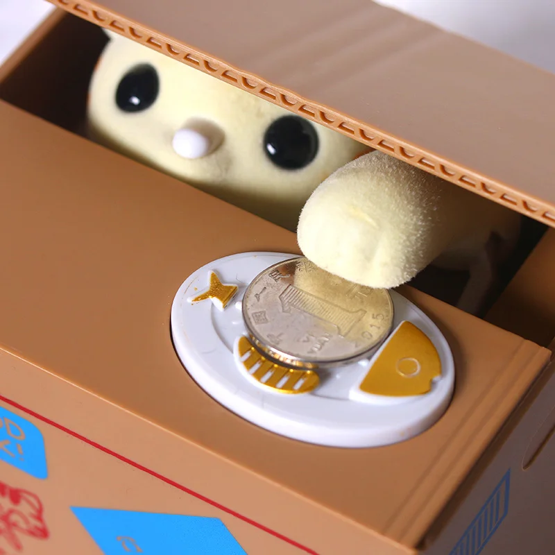 Копилка с монеткой кошкой крадущей электронный секретный Stash Guardar в виде панды