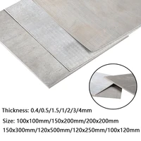 1pcs diy magnesium alloy sheet plate thickness 0 40 51 51234mm size 100x100mm150x200mm200x200mm