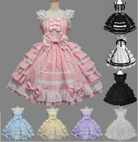 classic lolita dress womens layered cosplay costume cotton jsk dress for girl 10 colors