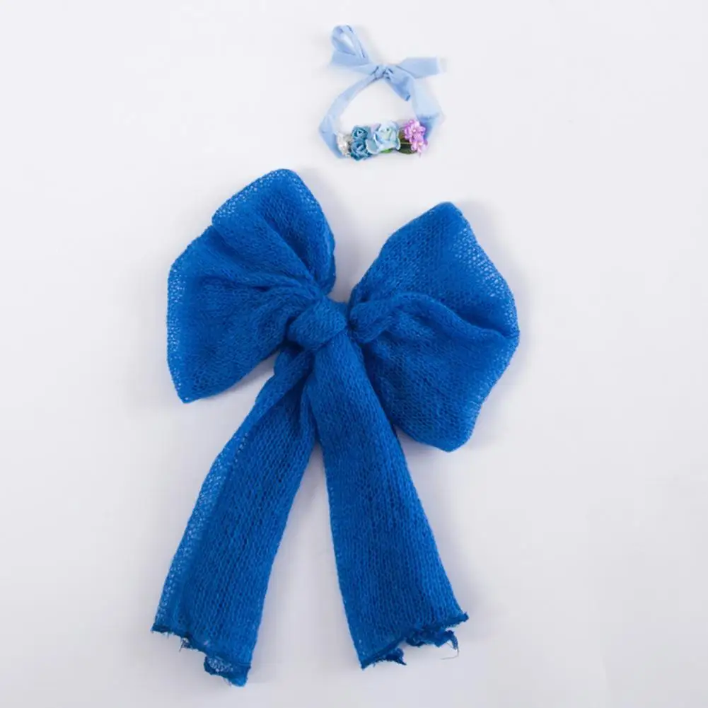 

Novel Exquisite Knot Infant Photography Prop Swaddle Wrap Prop Cozy Easy Use