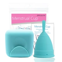 timkdle medical silicone cup for women reusable menstrual cup menstrual pads feminine hygiene with traval box