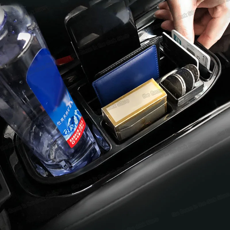 lsrtw2017 abs car center control cup storage box for honda hrv 2015 2016 2017 2018 2019 2020 2021 accessories vezel hr-v | Автомобили и