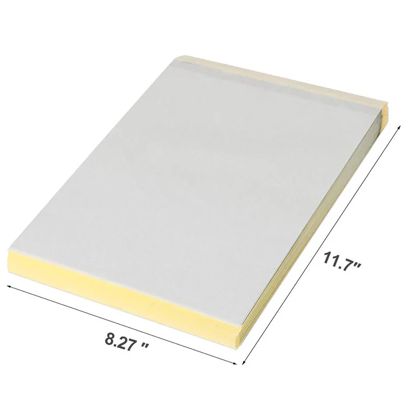

100 Sheets Tattoo Thermal Stencil Transfer Paper 8.5" X 11", A4 Size Thermal Stencil Paper for Tattooing Tattoo tool