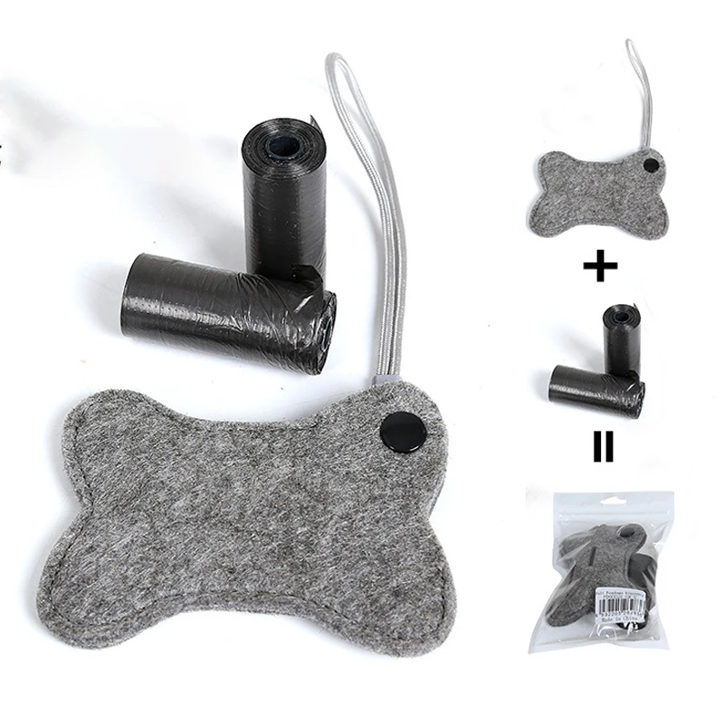 Симпатичный держатель для собак сумки уборки на открытом воздухе чистки отходов