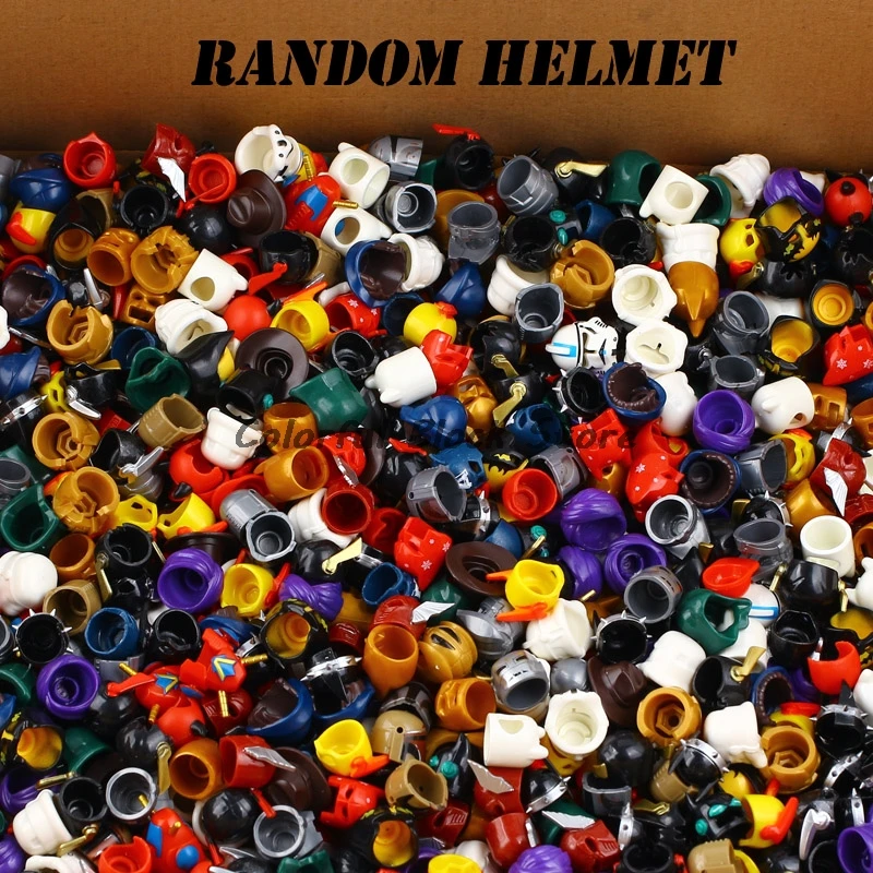 Wholesale Accessories Helmet Hat Character Decoration Toy Children Creative Gift Collection Cute Cartoon Modeling 20 50 100PCS