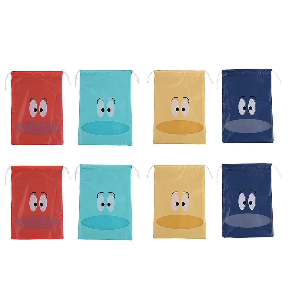 

8pcs Waterproof Shoes Bags Shoes Storage Bags Lovely Drawstring Bags