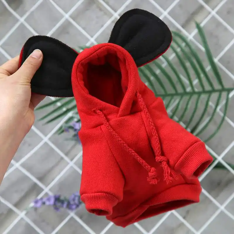 Толстовки с Микки-Маусом для кошек одежда безопасности домашних животных пальто