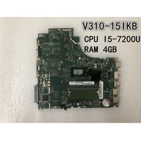 original laptop lenovo v310 15ikb motherboard mainboard i5 7200u uma 4gb fru 5b20m27762