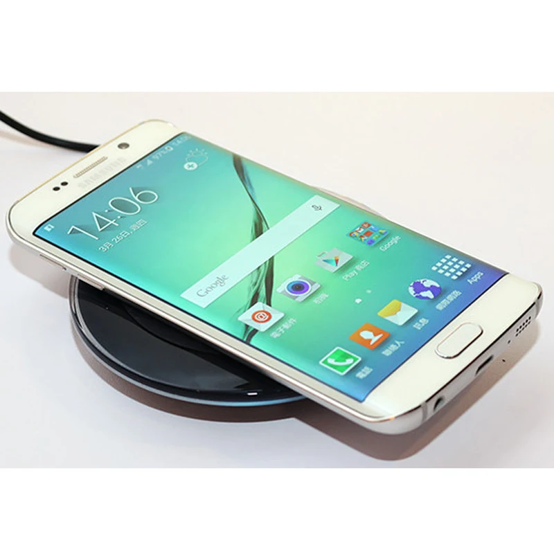 Оригинальное Беспроводное зарядное устройство QI для Samsung Galaxy S6 S6Edge G9250 G9280 S7 S7edge S8