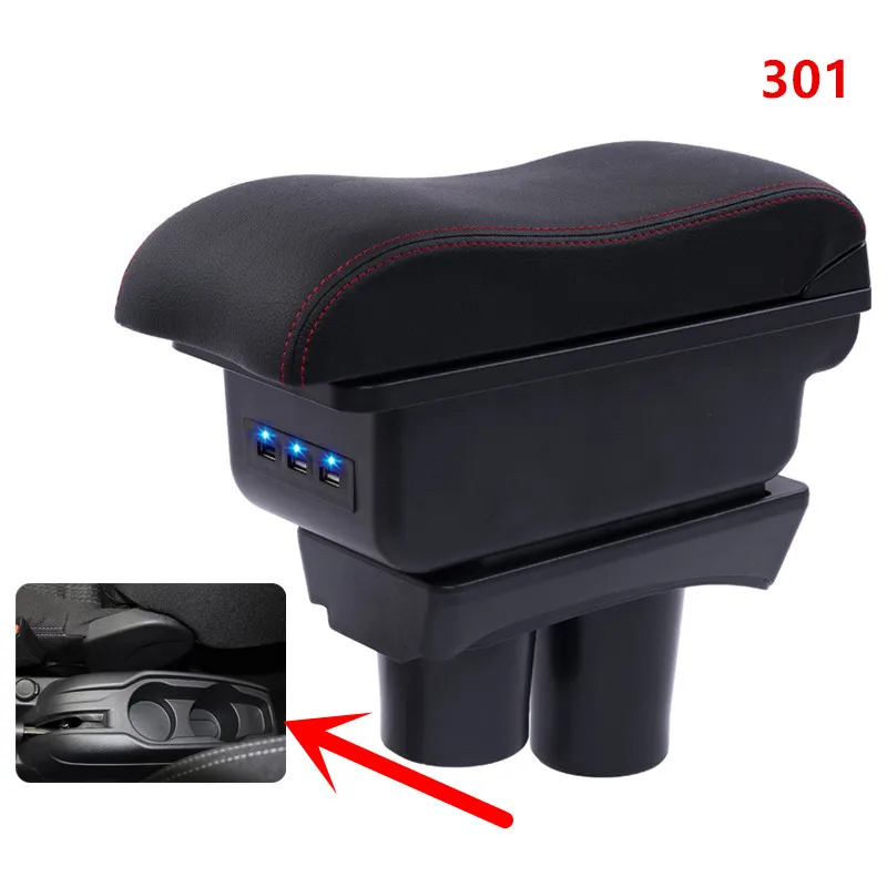 Для Peugeot 301 подлокотник для Citroen c-elysee автомобильный 2013 2014 2015 2016 модифицированные