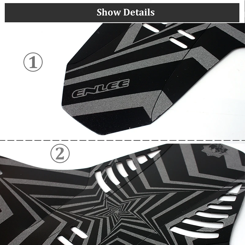 ENLEE 2 шт. Светоотражающие крылья для велосипеда пластиковые передние и задние