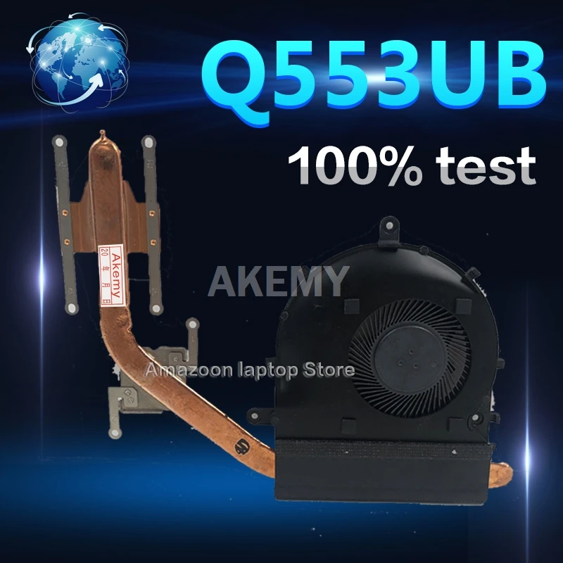 Amazoon для For Asus Q553UB Q553U Q553UA ноутбук процессор VGA охлаждающий вентилятор Радиатор
