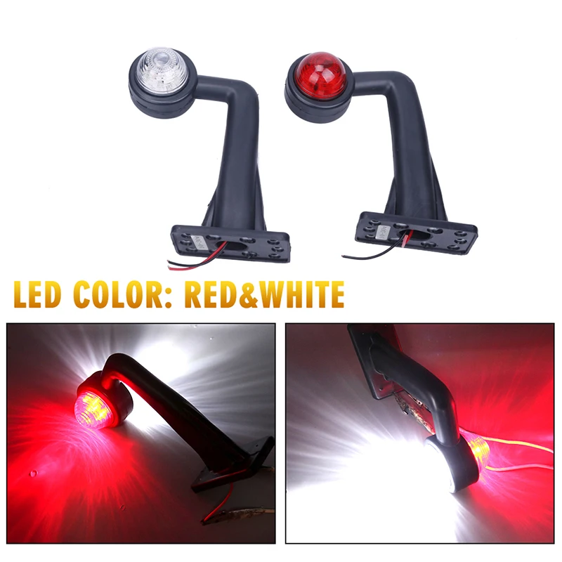 12 В Led локоть грузовик боковой габаритный фонарь снаружи авто лампа контур