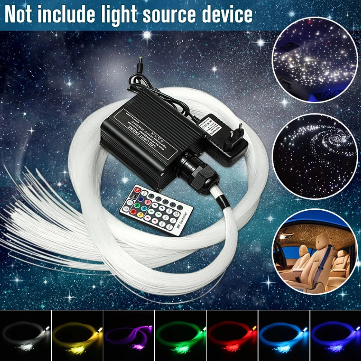 16 Вт RGBW светодиодный волоконно оптический звездного неба 2 м * 0 75 мм 150 шт./200 шт./300