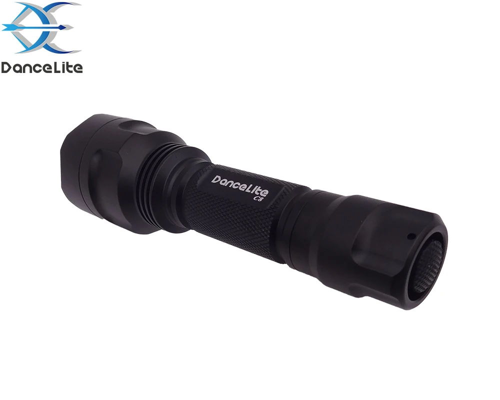 Светодиодный прочный фонарик DanceLite C8 XP-L Hi V3 200 м дальность освещения 6500K/4300K/3000K DTP