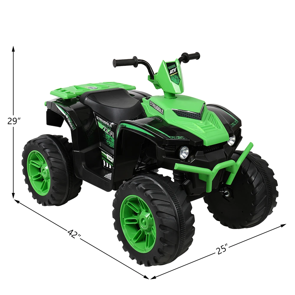 

(US) 12V 7AH Dual Drive Kids ATV LZ-9955 ALL Terrain Vehicle With MP3 player,Radio,USB Port Summer Beach Children's Ride On Car