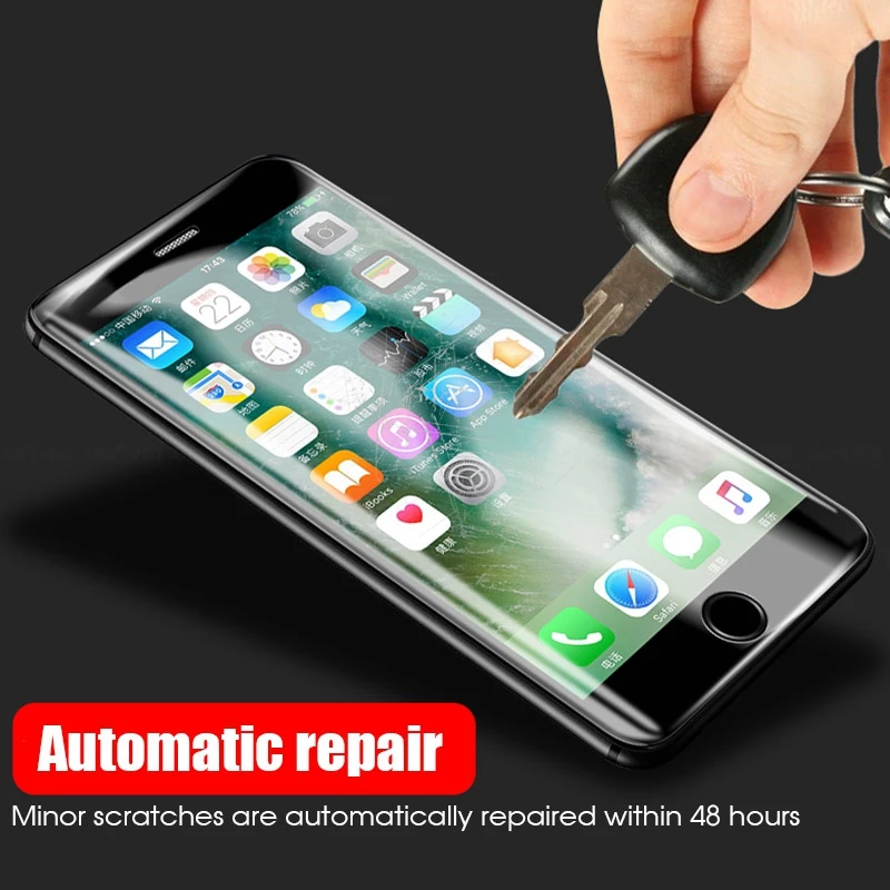 Не закаленное стекло мягкая Гидрогелевая пленка для iPhone 11 Pro MAX XS XR X 8 7 защита