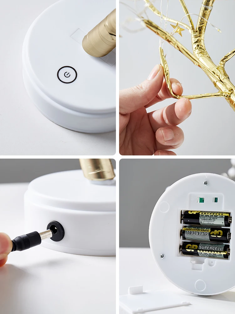 

Romantic Home Decoration Accessories Modern Tree Model Light Living Room Office Desk Decor Fairy Garden Birthday Christmas Gift