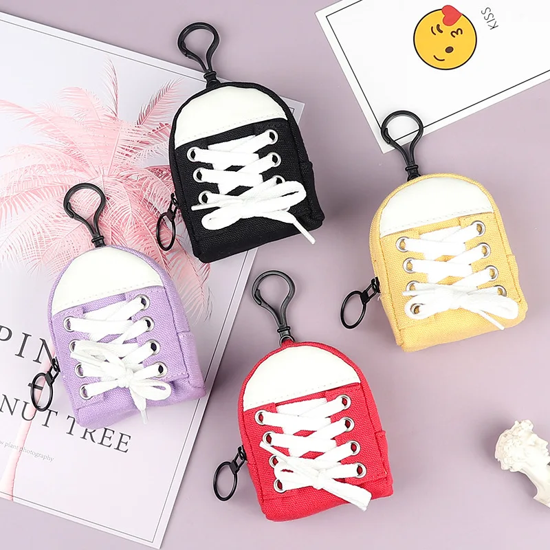 

Children's Coin Purse Women's Key Lipstick Cute Canvas Shoe Storage Bag Girl Wallet Student Mini Clutch Bag Coin Purse Handbag