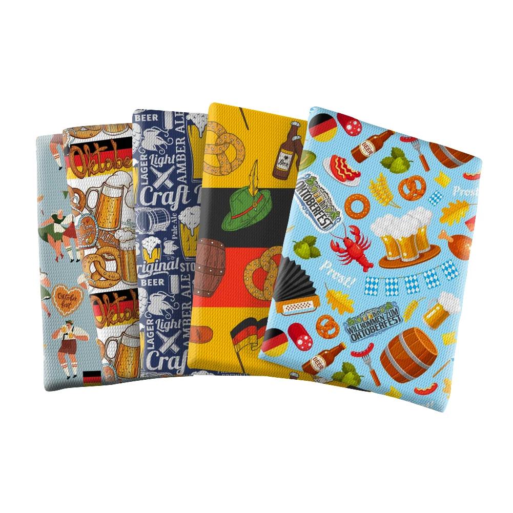 Октоберфест пивной узор печатная пуля текстурированная Ливерпуль Пэчворк Ткань