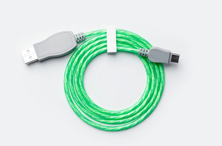 Светодиодный светящийся струящийся кабель Micro usb type C адаптер быстрой зарядки для телефона Microusb type-C зарядное устройство для передачи данных usb c для iphone samsung xiaomi