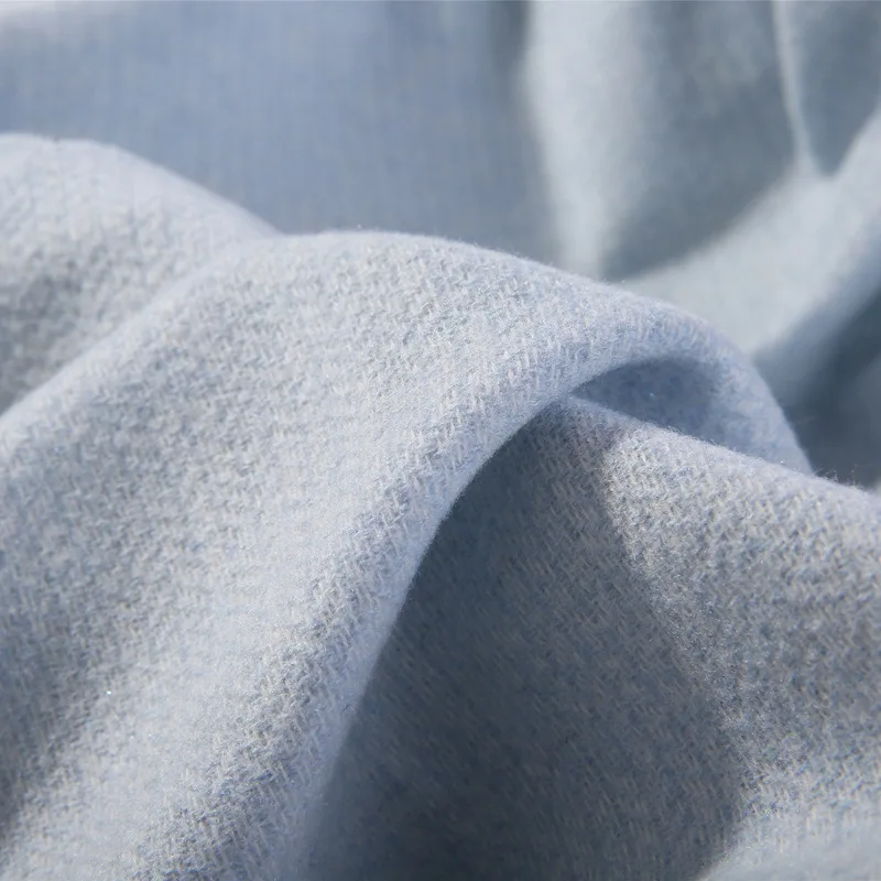 

New Imitation Wool Scarf Female Autumn Winter Pure Color Simple Long Section Warm Japanese Korean Sweet Scarves Shawl Dual-use